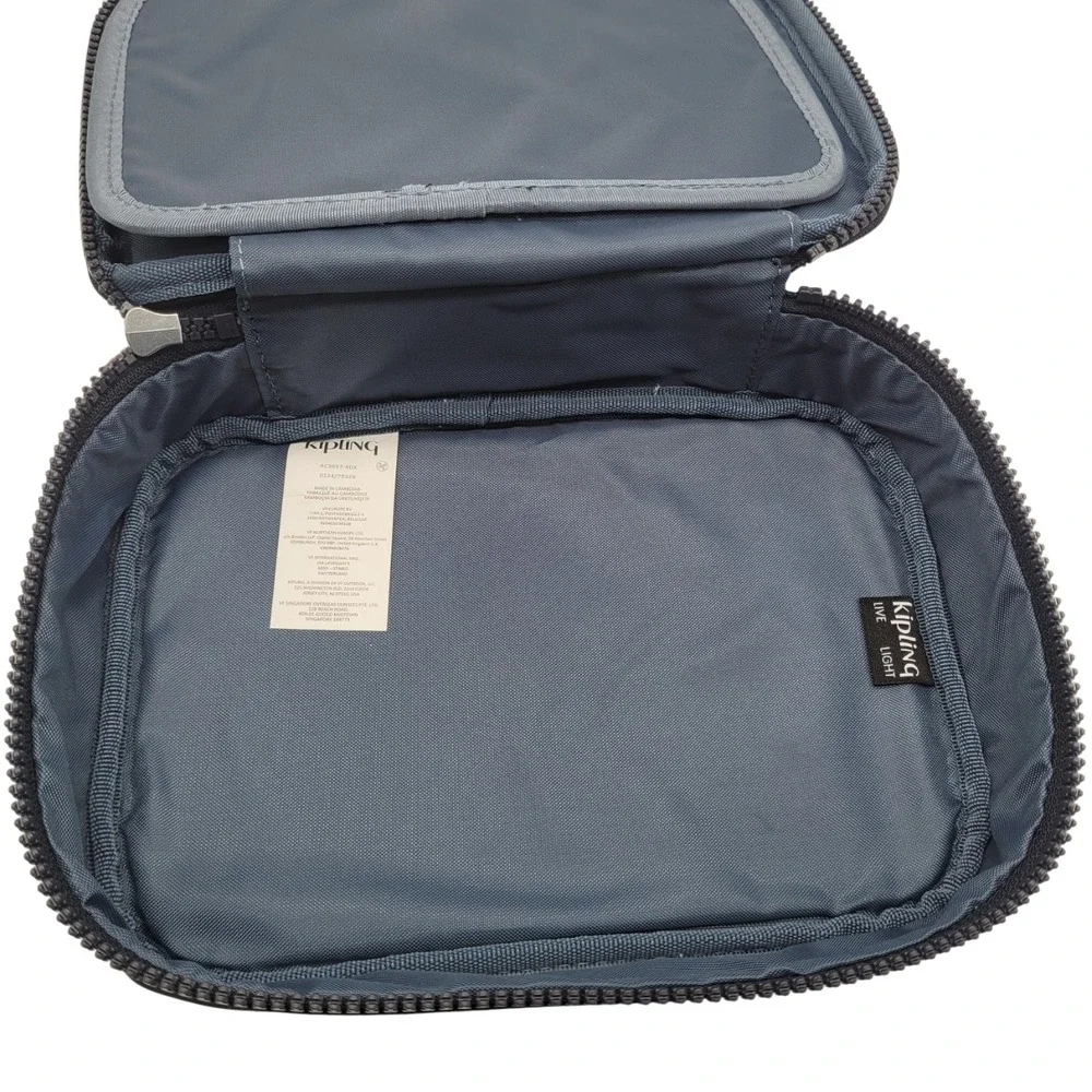 Kipling True Blue Tonal Printed 100 Pens Case – One‎ Size Travel Pouch
